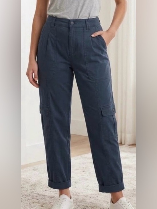 Knox Rose Pants - Knox Rose Navy Ankle Cargo Pants Size M